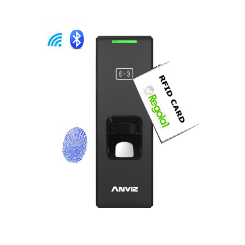 Anviz, C2 Slim BT-Wifi: biometrico, RFID, IP65, Wi-fi, PoE, Bluetooth e Linux. Web Server.